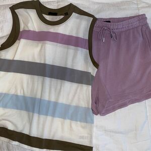 Ladies ATM Two Piece Set Top-S Bottoms-M